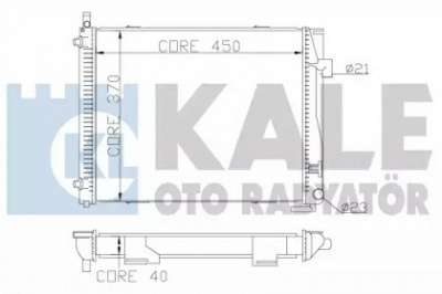 KALE OTO RADYATOR 361900 -  Радиатор, охлаждение двигателя